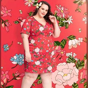 Betsey Johnson Floral Red Dress